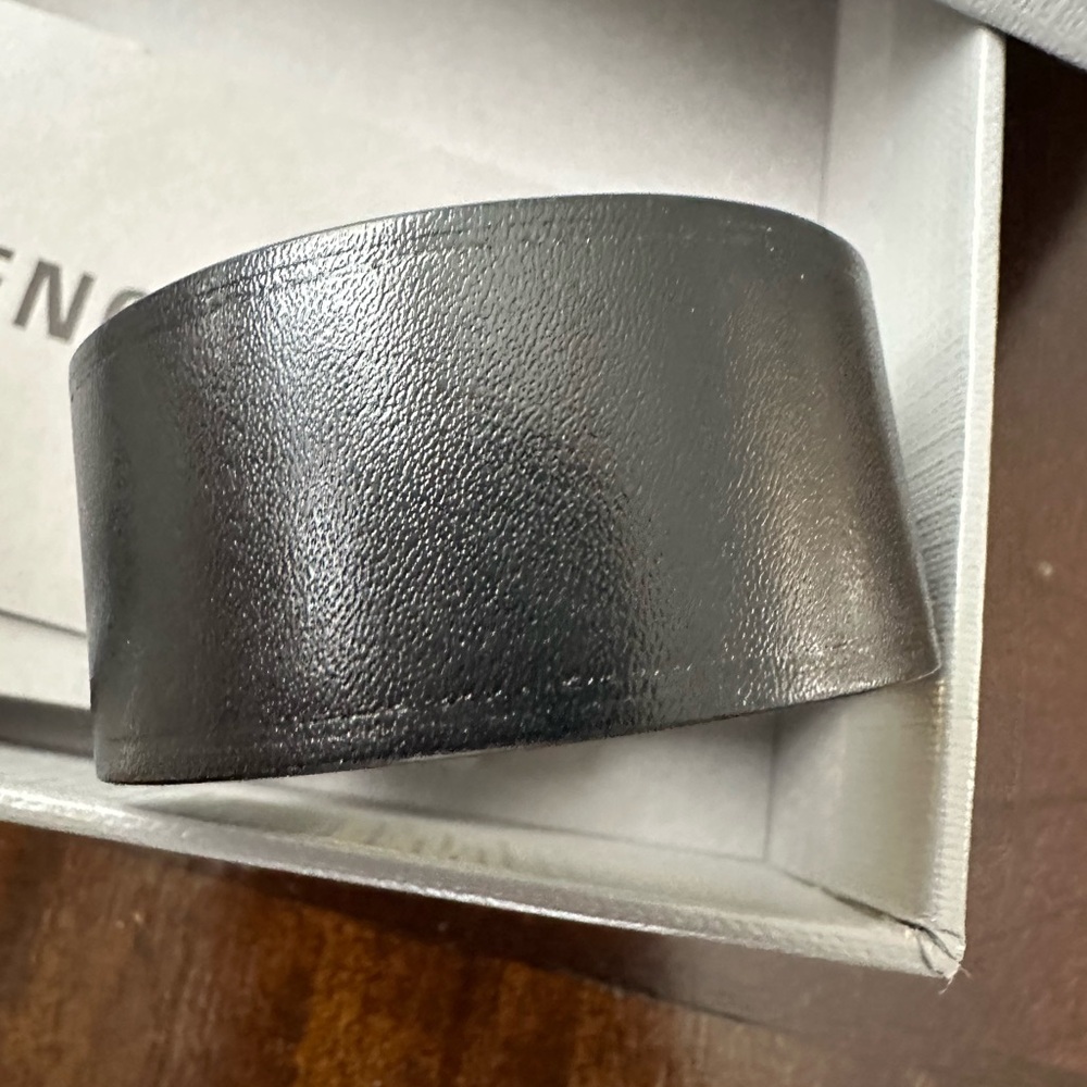 Balenciaga Black and Gold Leather Bracelet - Picture 3 of 6